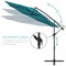 Best Choice Products 10ft Offset Hanging Outdoor Market Patio Umbrella w/ Easy Tilt Adjustment